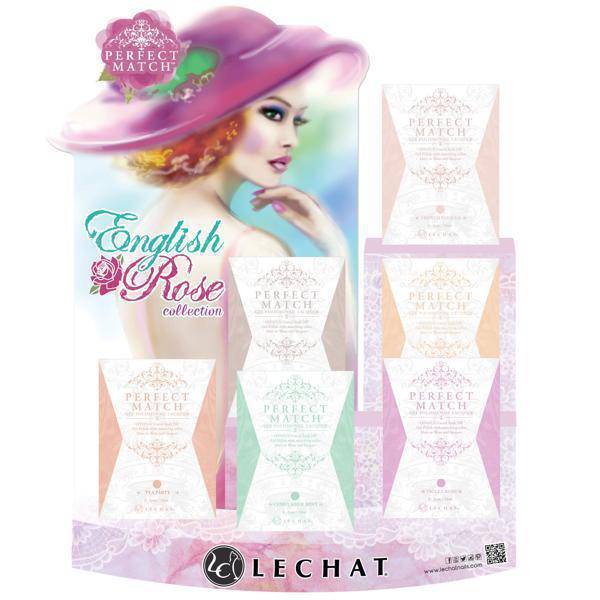 LeChat Perfect Match Gel + Matching Lacquer English Rose Collection #223 - #228 - Universal Nail Supplies