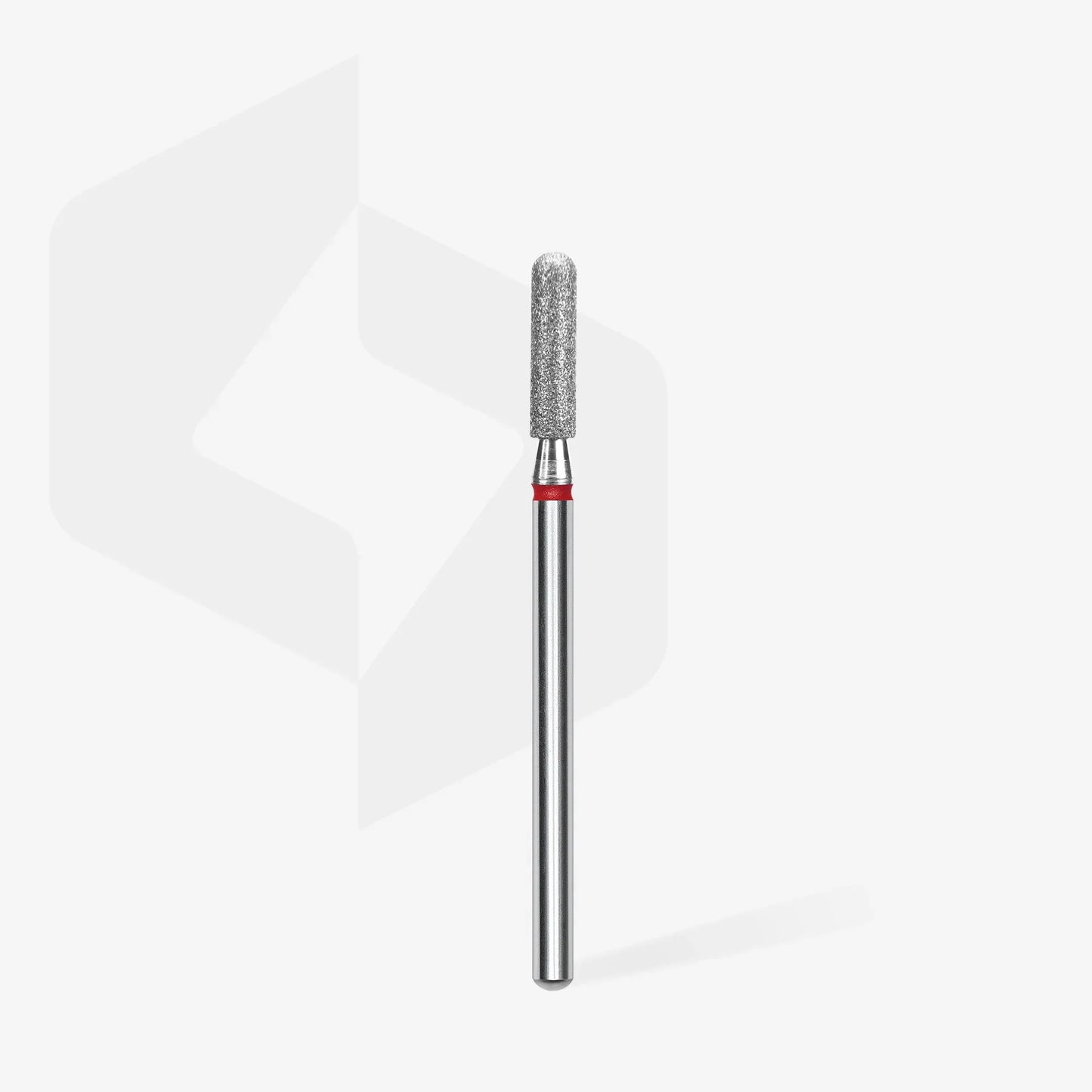 Diamond nail drill bit rounded cylinder red EXPERT head diameter 2,5 mm / working part 10 mm image 1