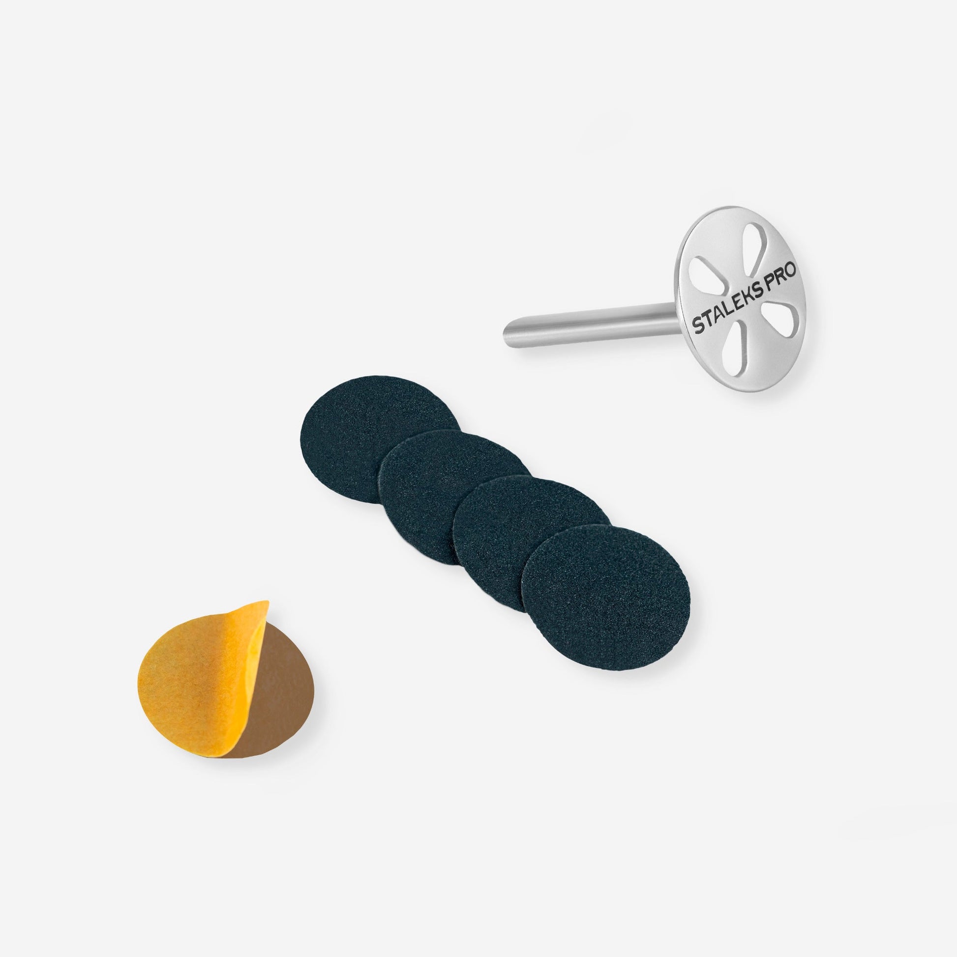 Elongate pedicure disc PODODISC STALEKS PRO S and set of disposable file 180 grit 5 pc (15 mm) image 2