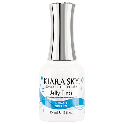 Kiara Sky Soak Off Jelly Tints Gel Polish - H2Oasis #J201 - Universal Nail Supplies