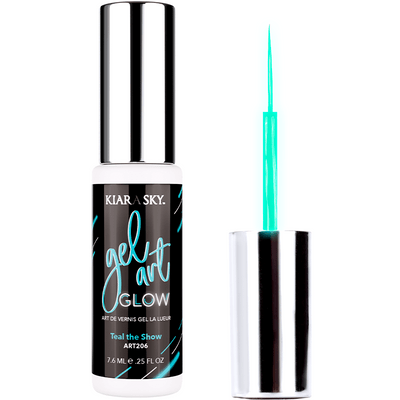 Kiara Sky Gel Nail Art Glow Teal The Show #206 - Universal Nail Supplies