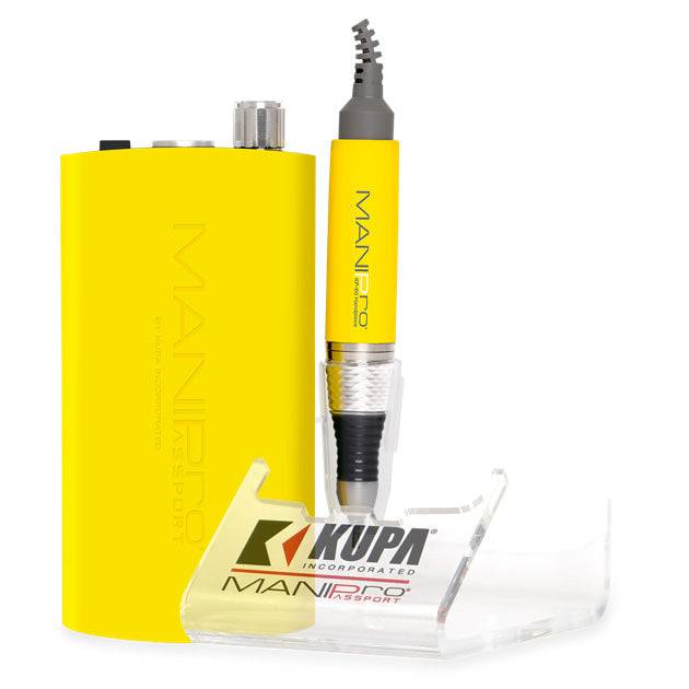 Kupa Portable Mani-Pro Passport Drill (Hollywood Yellow) - KP-60 Handpiece - Universal Nail Supplies