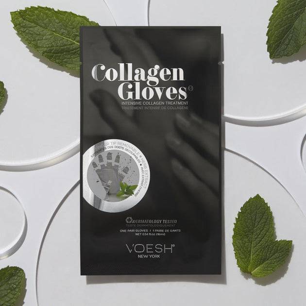 Voesh-Vegan Collagen Gloves - Intensive Hand Treatment (Peppermint Oil) - Universal Nail Supplies