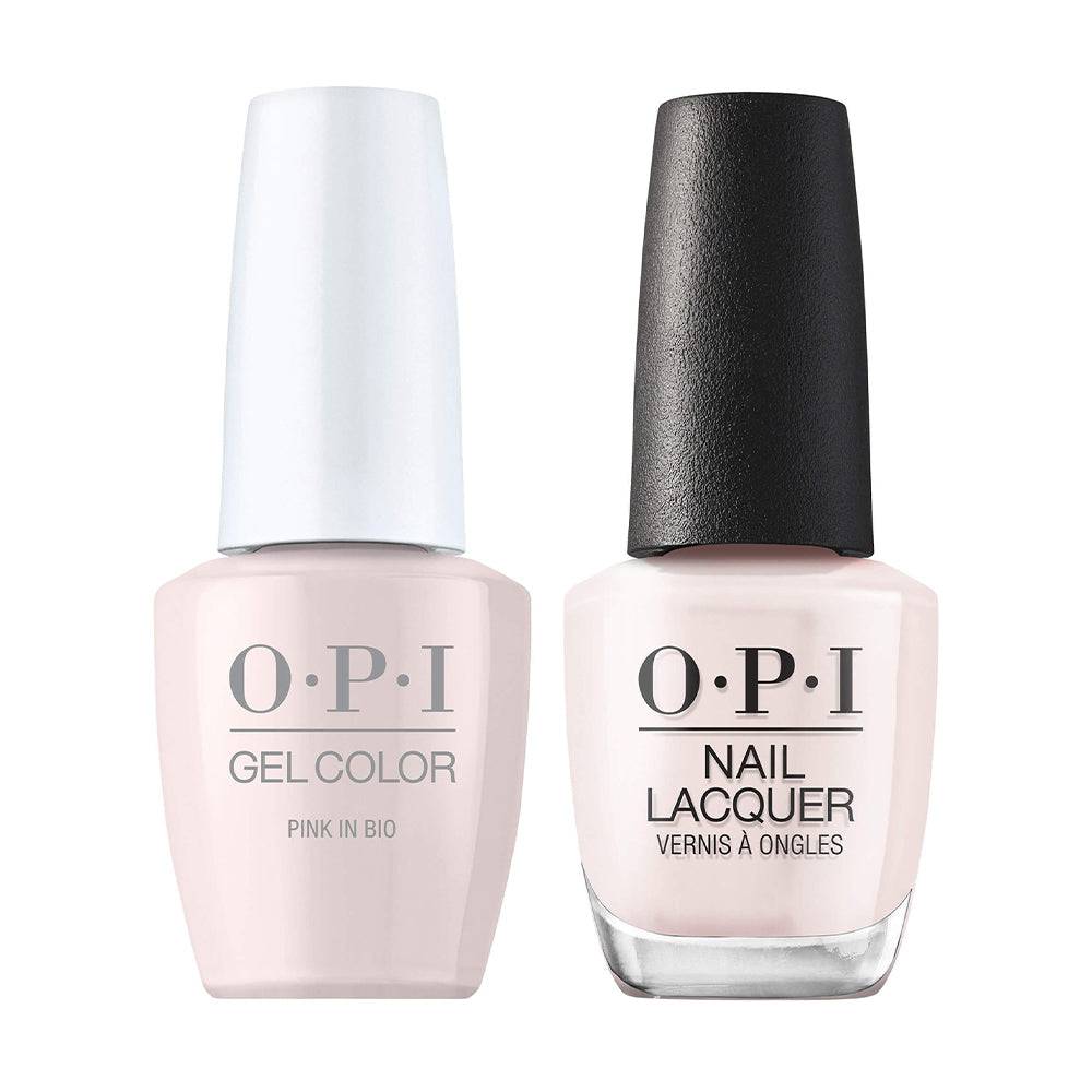 OPI GelColor + Matching Lacquer Pink In Bio #S001 - Universal Nail Supplies