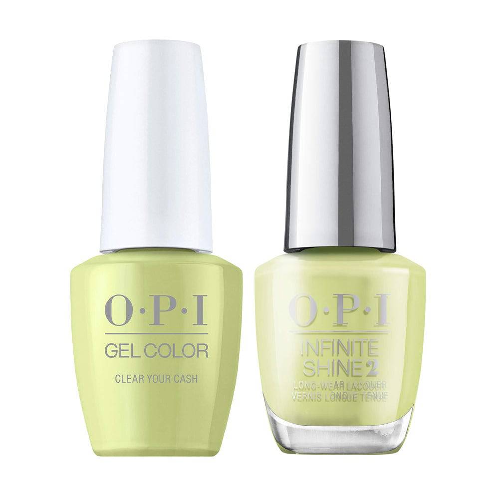 OPI GelColor + Infinite Shine Clear Your Cash #S005 - Universal Nail Supplies