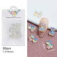 30Pcs 3D Cartoon Bear Nail Art Charms Decorations Cute Resin Bear Rhinestones - Universal Nail Supplies
