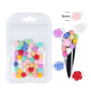 Mixed Colors Flower Nail Art Charm Decoration For Manicure Design
