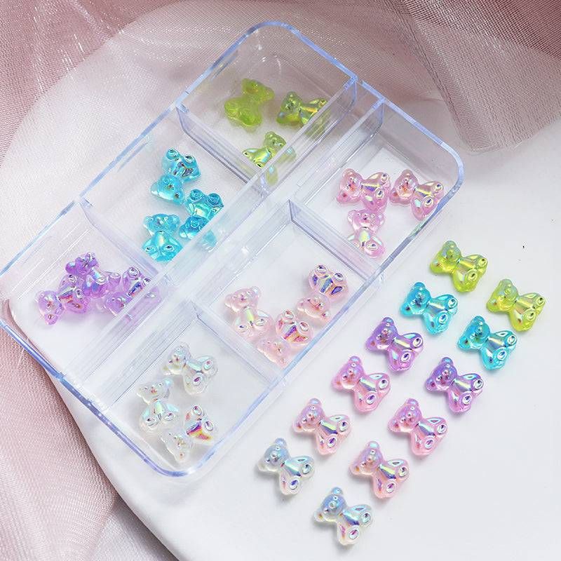  Gukasxi 60Pcs 15 Colors Cute Bear Charm Pendants Gradient 3D  Gummy DIY Resin Bear Pendants Bear Necklace Charms for Earring Bracelet  Keychains DIY Jewelry Making Pendants Nail Art, for Children Girls 