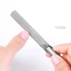 Doppelseitige Nagelfeile aus Edelstahl für Buffer-Maniküre-Werkzeuge 
