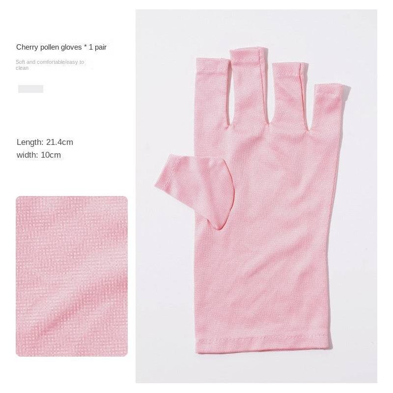 1 Pair Nail Art Anti UV Radiation Protection Gloves UV Protection Glove Gel  Anti UV Glove