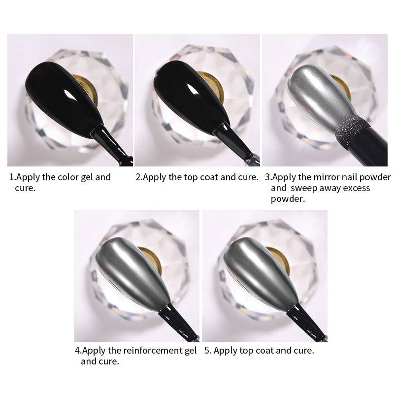 Mirror Cushion Magic Pen Chrome Effect Metallic Color - Universal Nail Supplies