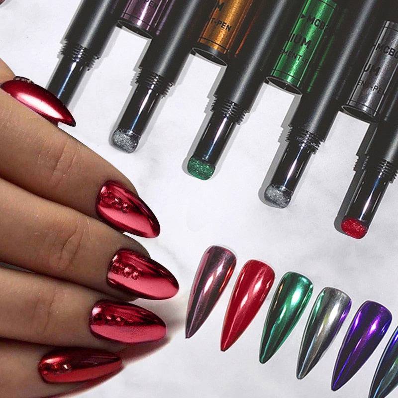 Mirror Cushion Magic Pen Chrome Effect Metallic Color - Universal Nail Supplies