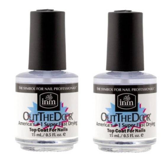 Inm Out The Door Fast Dry, 0.5 Oz 2pcs - Universal Nail Supplies