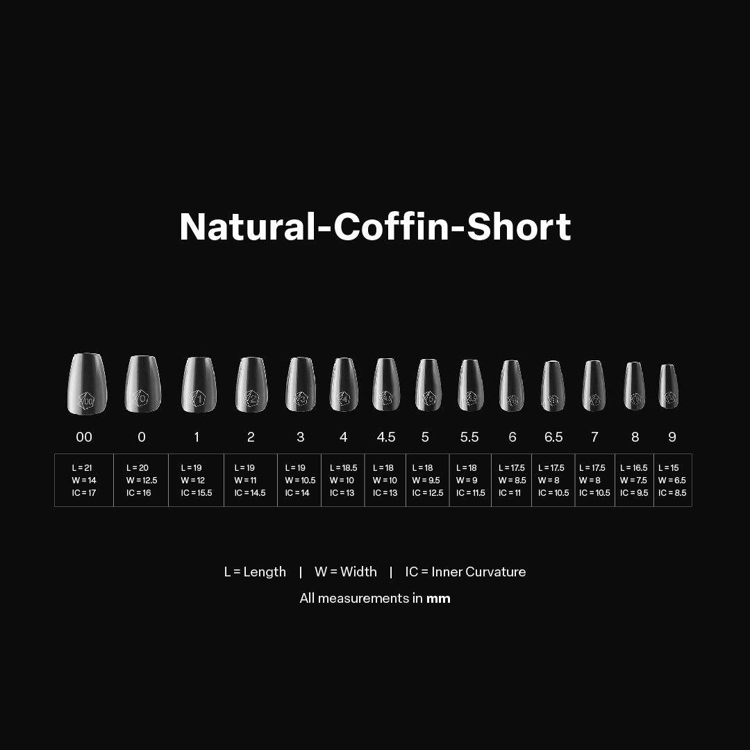 Aprés Nail Gel-X Extensions - Natural Coffin Short V2 - Universal Nail Supplies