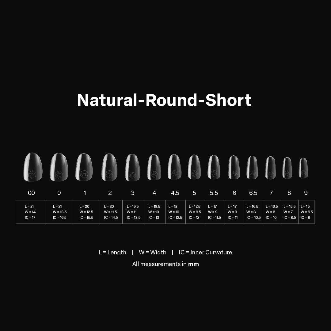 Aprés Nail Gel-X Extensions - Natural Round Short V2 - Universal Nail Supplies