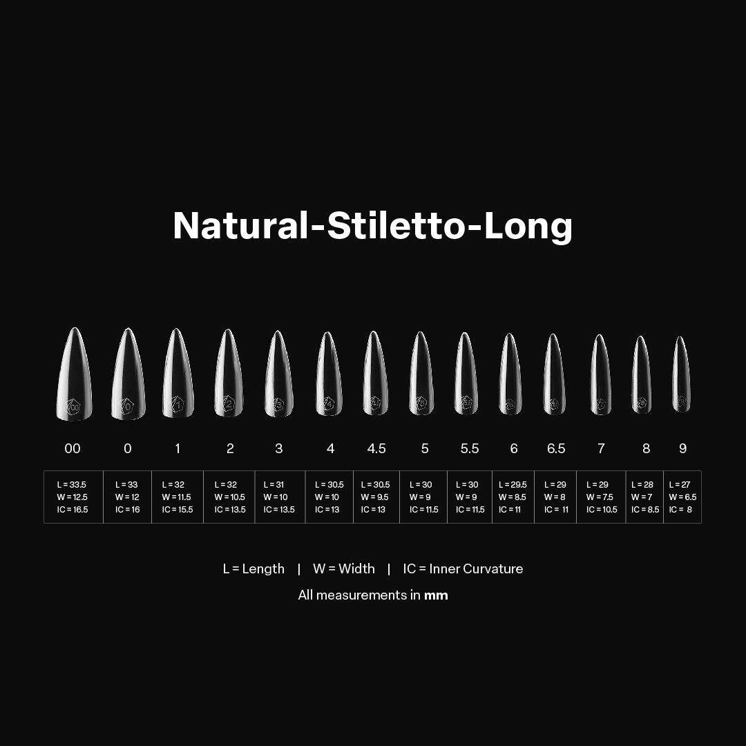 Aprés Nail Gel-X Extensions - Natural Stiletto Long V2 - Universal Nail Supplies