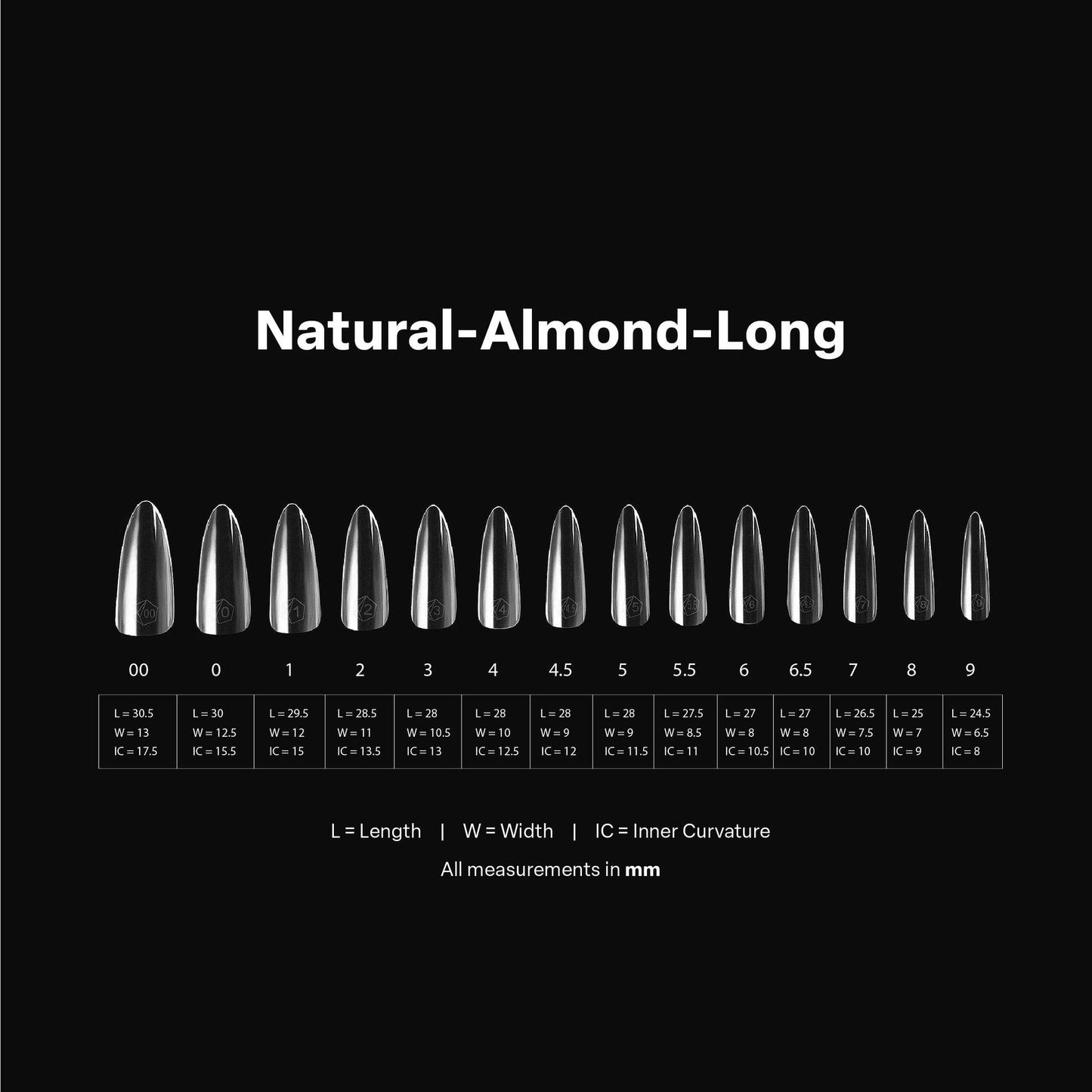 Aprés Nail Gel-X Extensions - Natural Almond Long V2 - Universal Nail Supplies