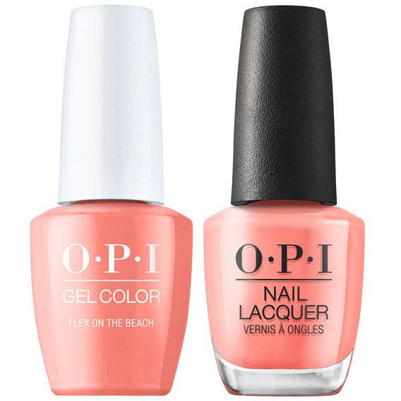 OPI GelColor + Matching Lacquer Flex On The Beach #P005 - Universal Nail Supplies