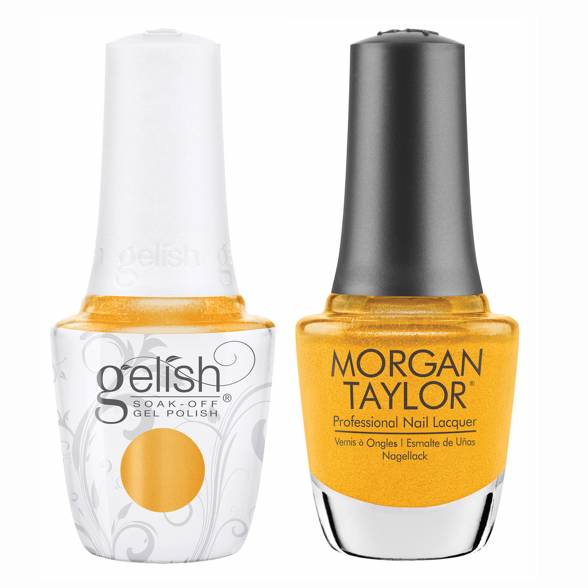 Gelish Gel Polish + Morgan Taylor Golden Hour Glow #1110498 - Universal Nail Supplies