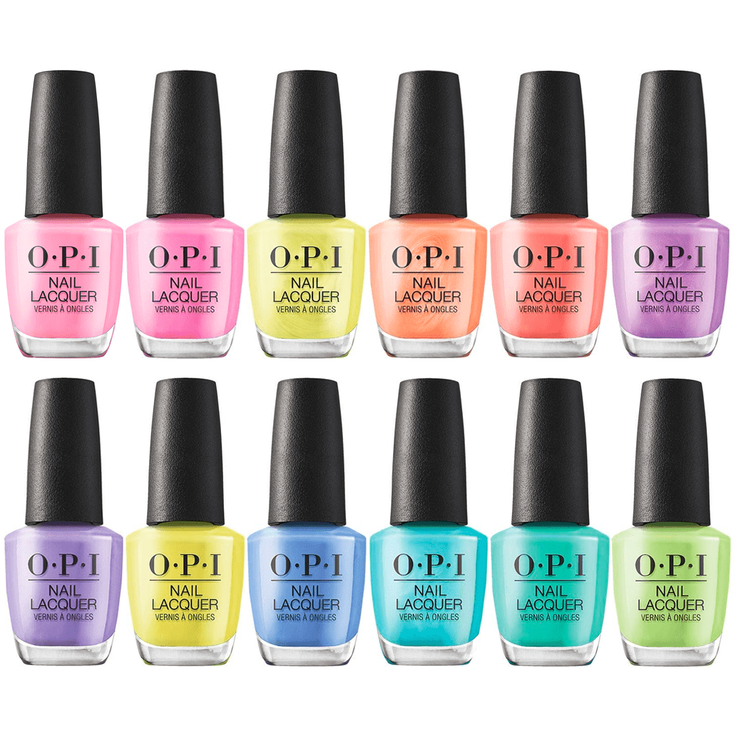 OPI Lacquer Summer Makes The Rules 2023 Set of 12 - Universal Nail Supplies