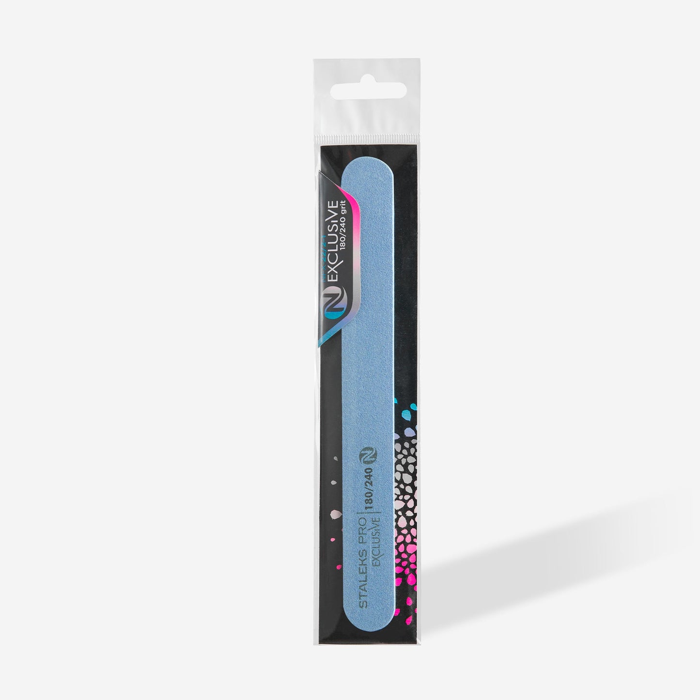 Mineral straight nail file EXCLUSIVE without foam 180/240 grit