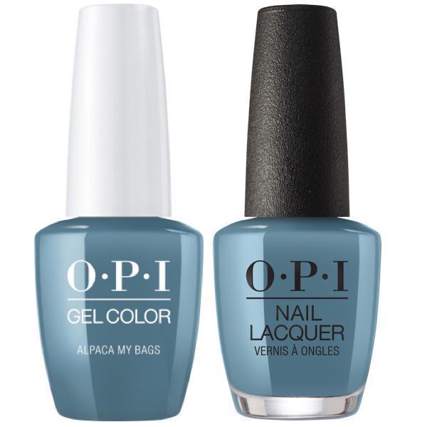 OPI GelColor + Matching Lacquer Alpaca My Bags #P33 - Universal Nail Supplies