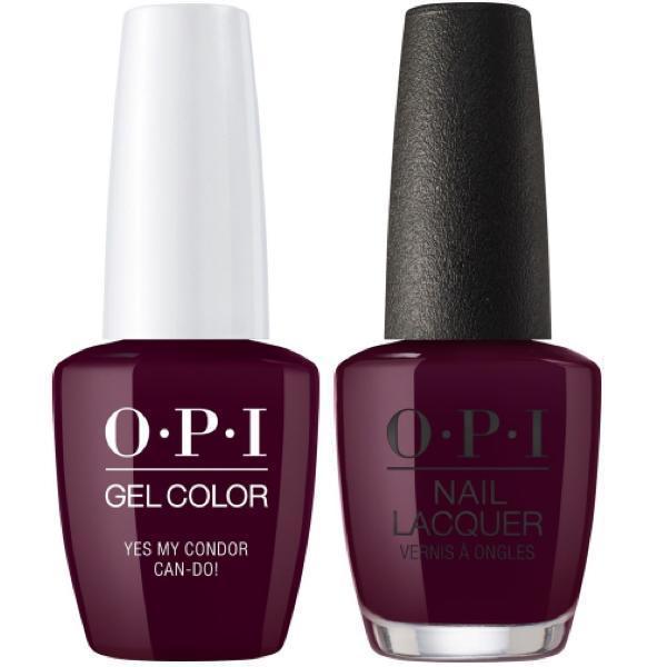 OPI GelColor + Matching Lacquer Yes My Condor Can-Do! #P41 - Universal Nail Supplies