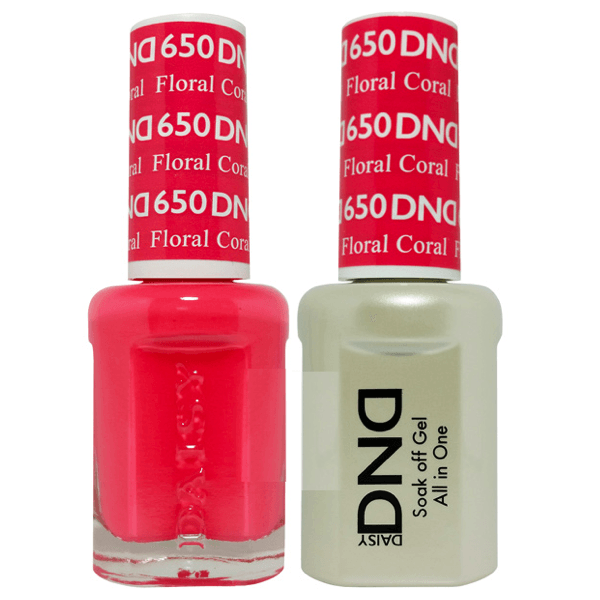 DND Daisy Gel Duo - Floral Coral #650 - Universal Nail Supplies