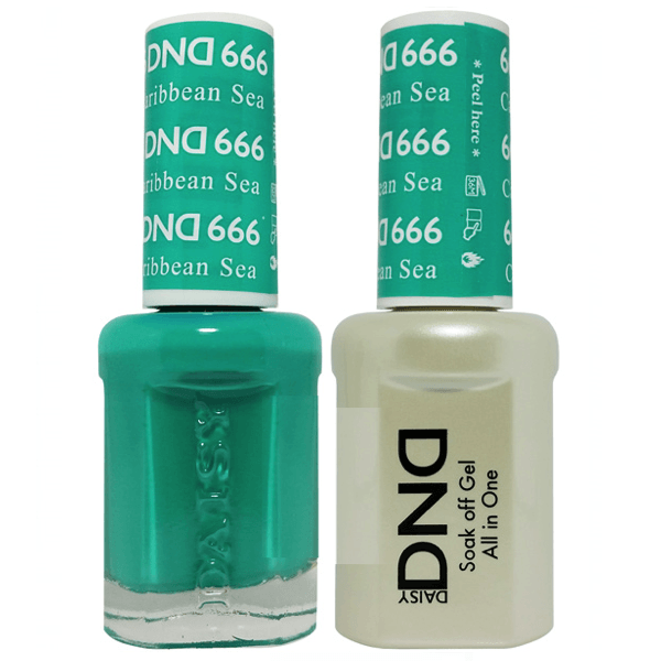 DND Daisy Gel Duo - Caribbean Sea #666 - Universal Nail Supplies