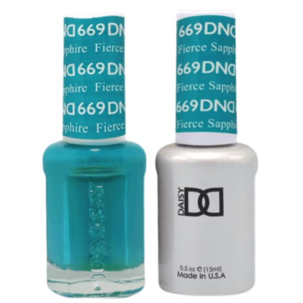 DND Daisy Gel Duo - Fierce Sapphire #669 - Universal Nail Supplies