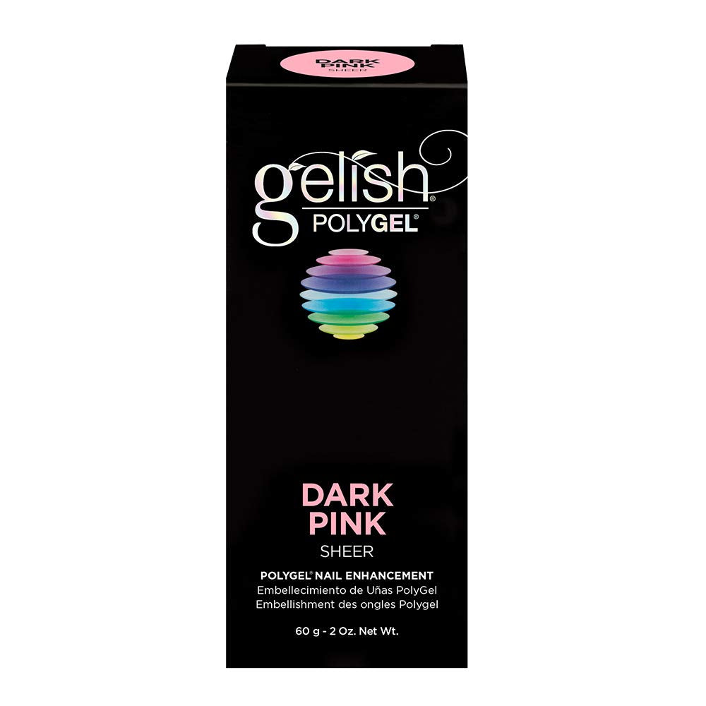 Gelish PolyGel Brand Nail Enhancement, Dark Pink 2 Oz - Universal Nail Supplies