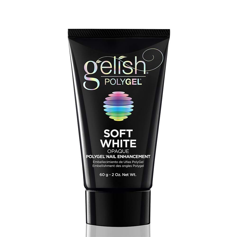 Gelish PolyGel Brand Nail Enhancement, Soft White 2 Oz - Universal Nail Supplies