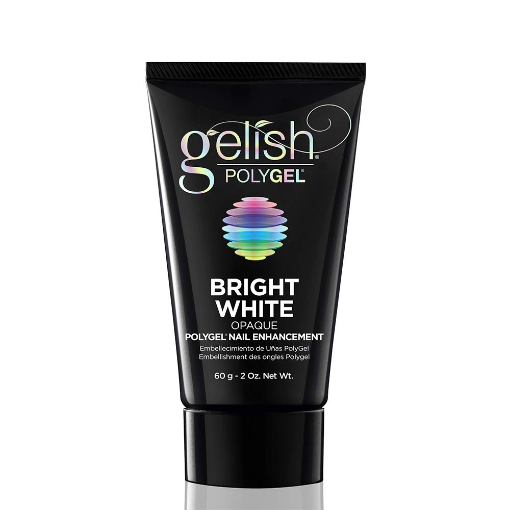 Gelish PolyGel Brand Nail Enhancement, Bright White 2 Oz - Universal Nail Supplies