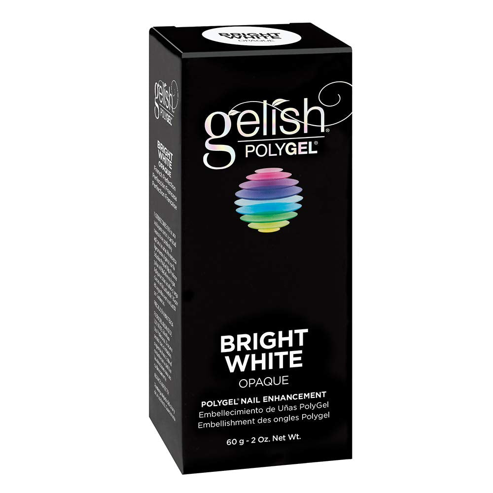 Gelish PolyGel Brand Nail Enhancement, Bright White 2 Oz - Universal Nail Supplies
