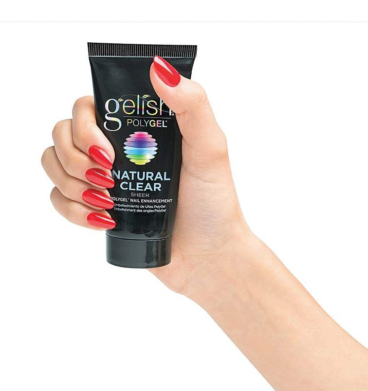 Gelish PolyGel Brand Nail Enhancement, Natural Clear 2 Oz - Universal Nail Supplies