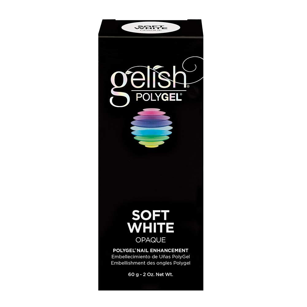 Gelish PolyGel Brand Nail Enhancement, Soft White 2 Oz - Universal Nail Supplies