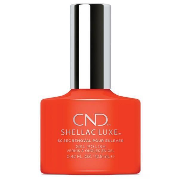 CND Shellac Luxe - Electric Orange #112 (Discontinued) - Universal Nail Supplies