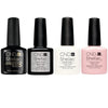 CND Shellac French Manucure Collection 0,25 oz (Base//Xpress 5 top//Studio blanc//Clairement rose)