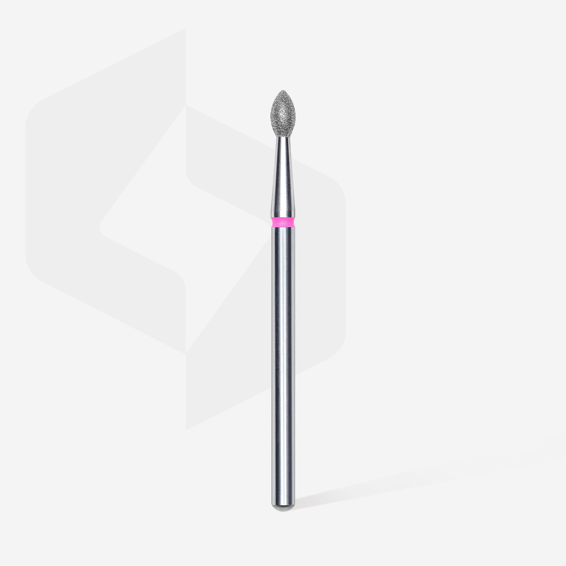 Diamond nail drill bit, pointed "bud" , red, head diameter 2.5 mm/ working part 4.5 mm image 1