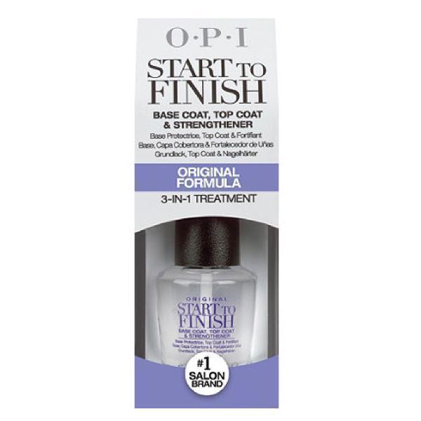 OPI 3-In-1 Start To Finish Base Coat, Top Coat, & Strengthener (Original) - Universal Nail Supplies
