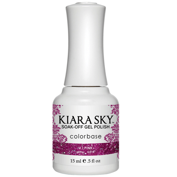 Kiara Sky Gel Polish - V.I.Pink #G518 - Universal Nail Supplies