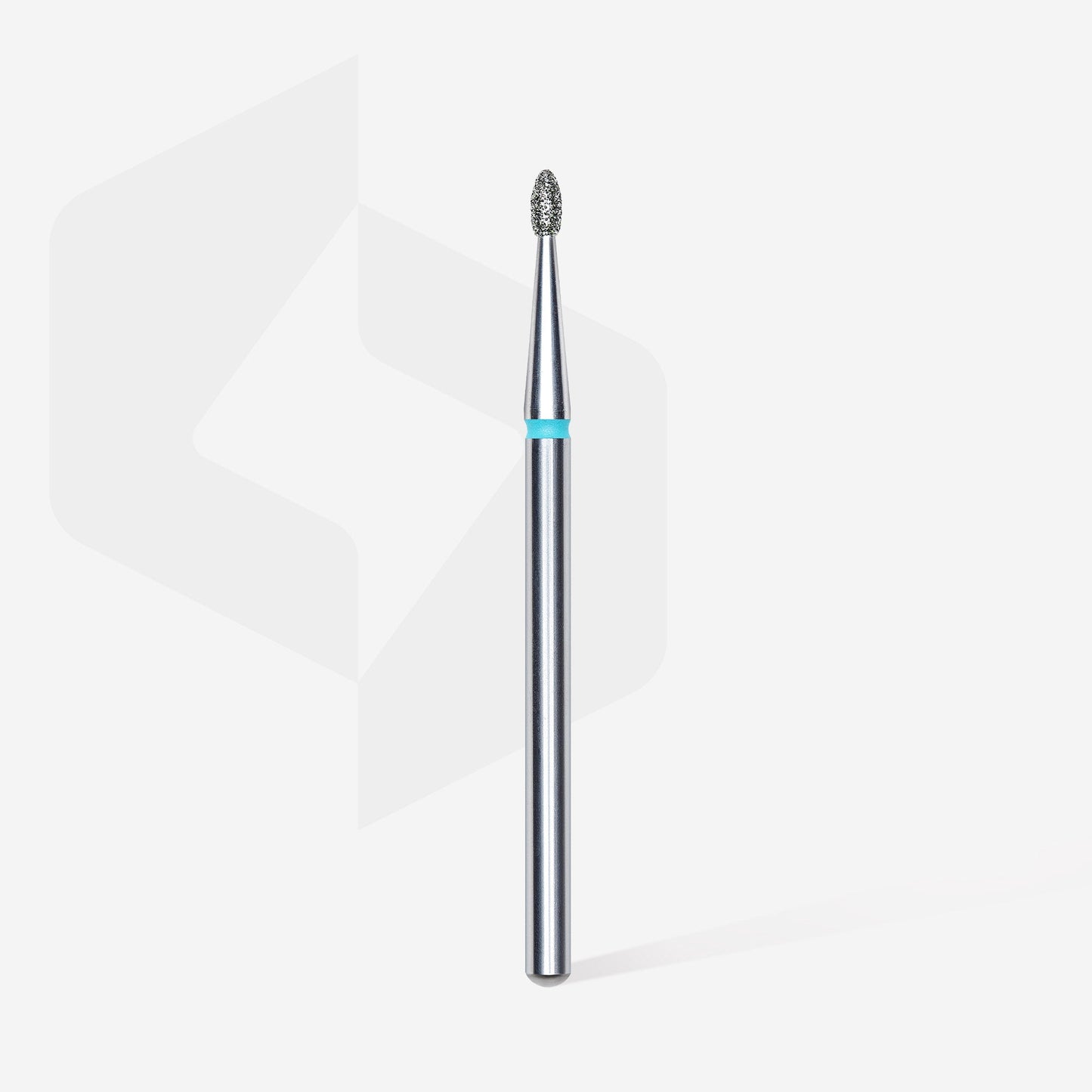 Diamond nail drill bit, rounded "bud" , blue, head diameter 1.6 mm/ working part 3.4 mm image 1