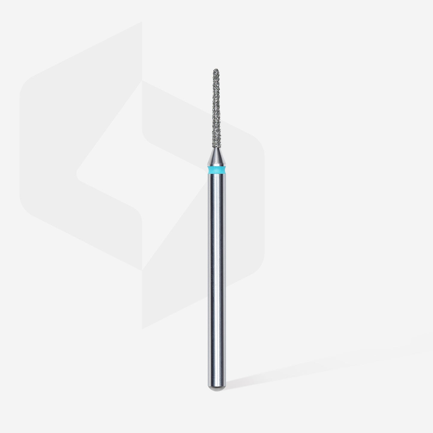 Diamond nail drill bit, "needle", blue, head diameter 1 mm/ working part 10 mm (6 pcs) image 1