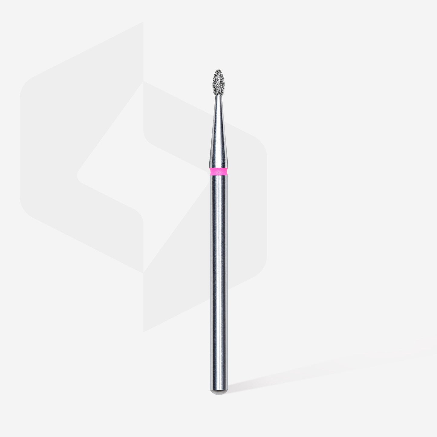 Diamond nail drill bit, rounded "bud" , red, head diameter 1.6 mm/ working part 3.4 mm (6 pcs) image 1