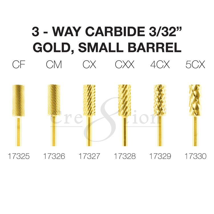 Cre8tion Nail Drill Tip - 3-Way Carbide (New Cut) - Universal Nail Supplies