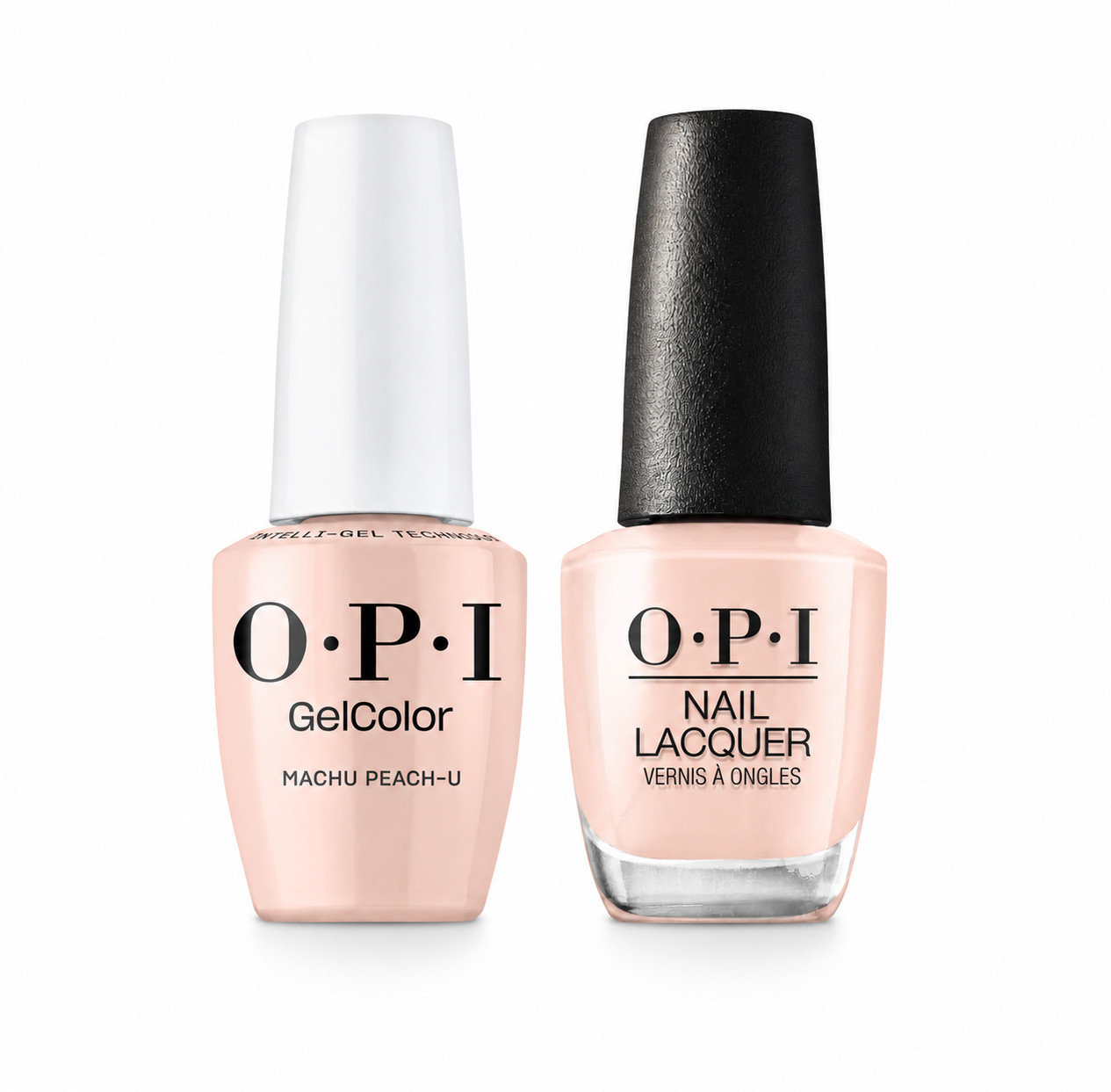 OPI GelColor Intelli-Gel + Matching Lacquer Machu Peach-U  GCP36