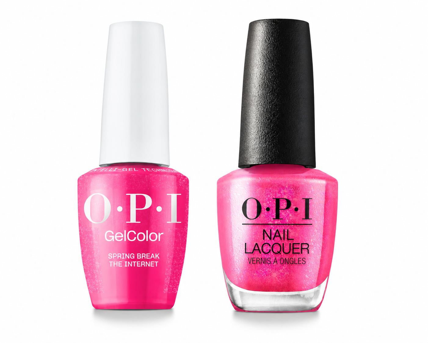 OPI GelColor Intelli-Gel + Matching Lacquer Spring Break the Internet GCS009