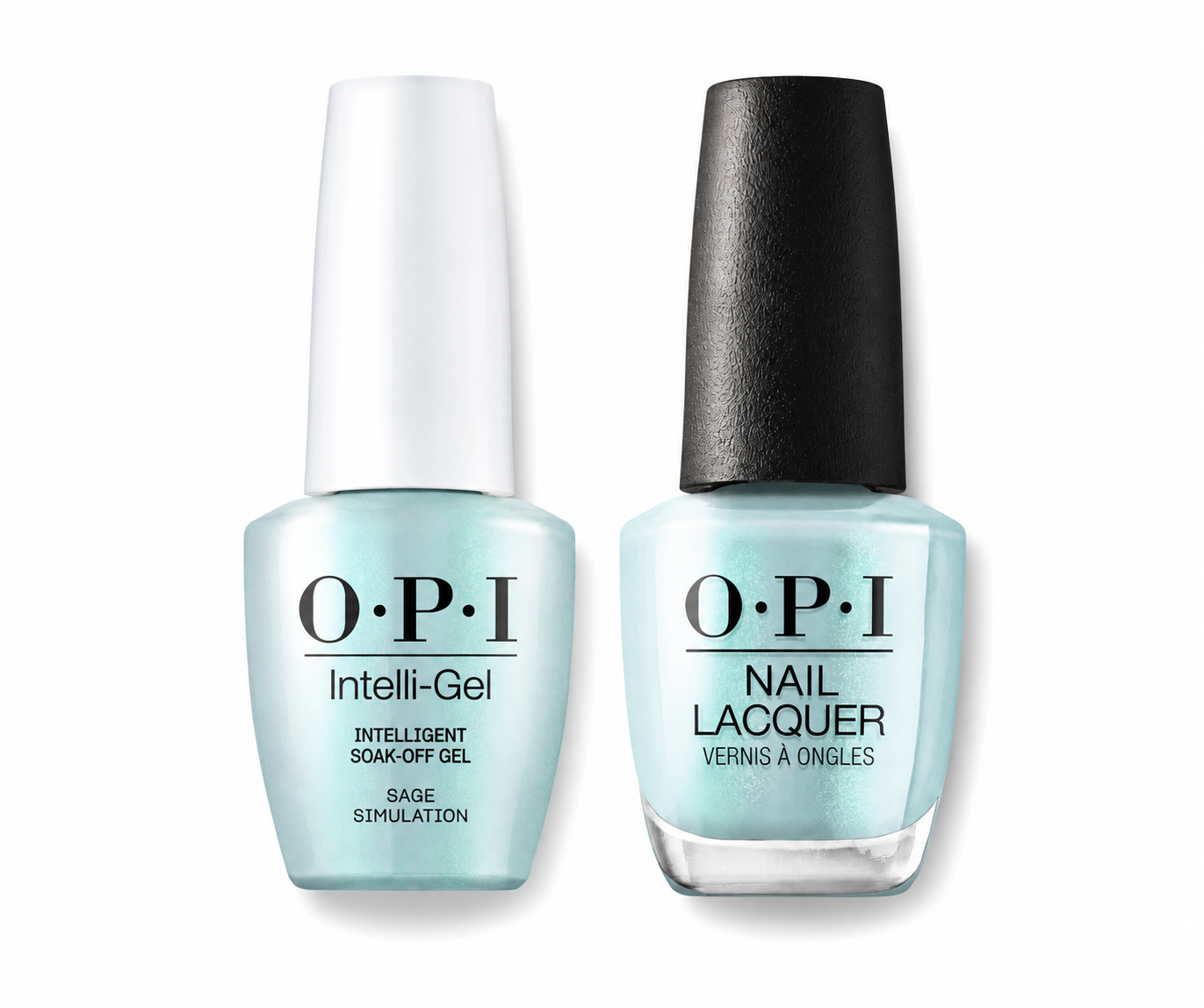 OPI GelColor Intelli-Gel + Matching Lacquer Sage Simulation GCD57