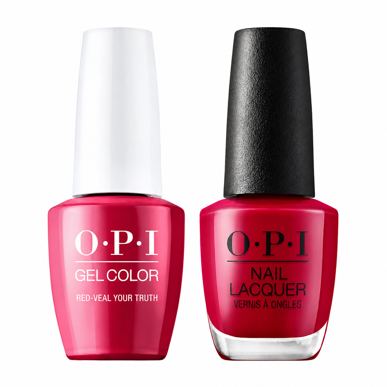 OPI GelColor Intelli-Gel + Matching Lacquer Red-Veal Your Truth GCH0F007