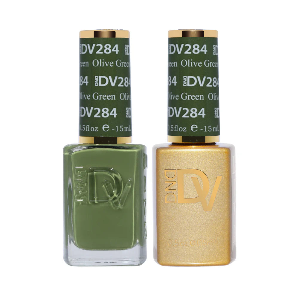 Dnd Diva Duo Gel & Polish - Olive Green 284 - Universal Nail Supplies